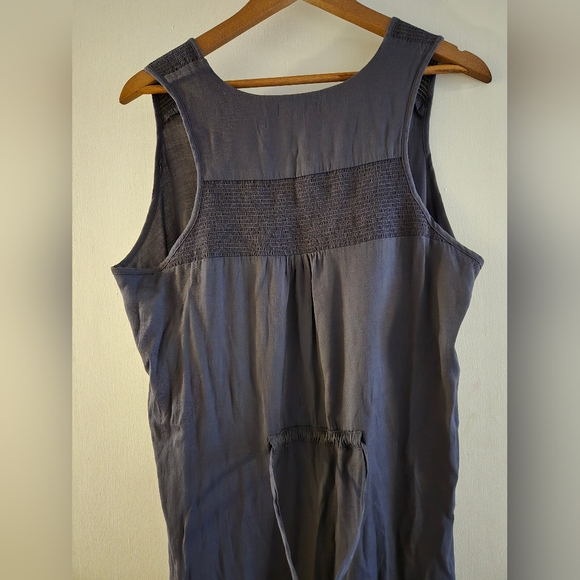 Denver Hayes. Size Large. Charcoal colored Sundress. Unlined. Drawstring back. - Picture 7 of 9